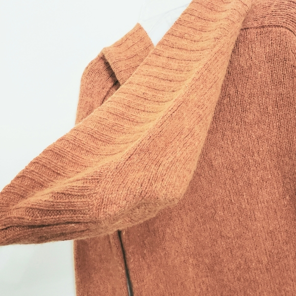 Nwot Banana Republic Rust Tweed Lamb/Angora Blend Hooded Sweater - Picture 13 of 14